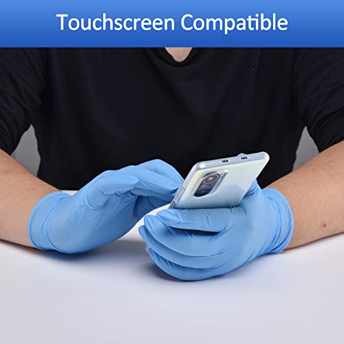 Blue Nitrile Exam Gloves, 4 mil, Powder-Free, Latex-Free, Non-Sterile S939