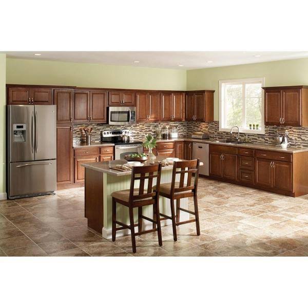 Cognac Wall Kitchen Cabinet S3631