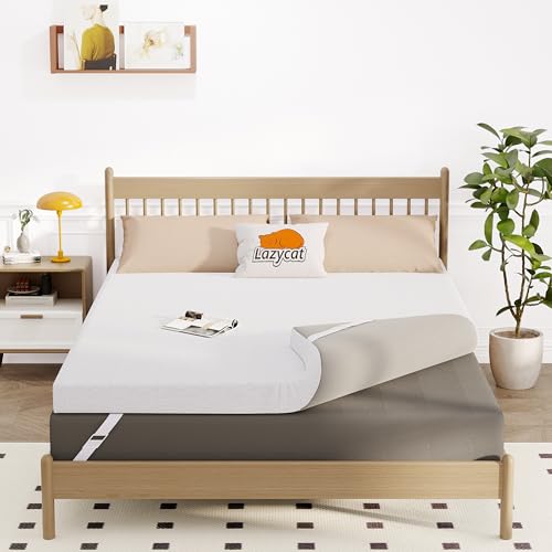 Twin XL Size Cooling Gel Memory Foam Mattress Topper with Removable Washable Cover N79956