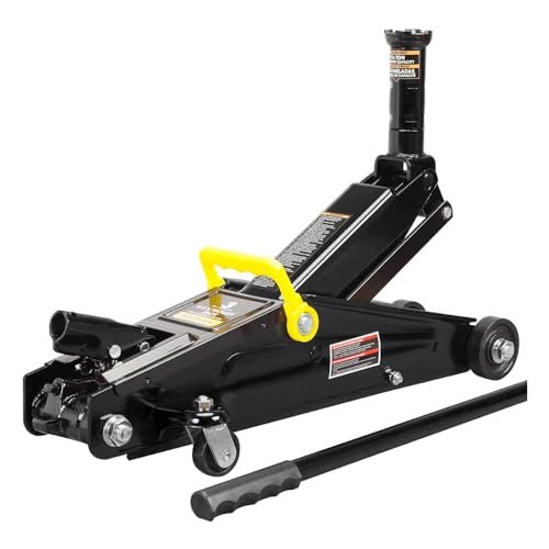2 Ton Hydraulic Floor Jack Combo with 2 Jack Stands, Black G7419