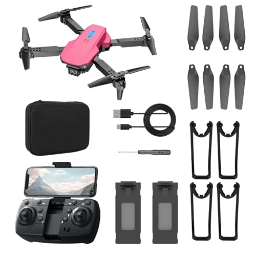 Mini Drone with Camera 1080P, Foldable, 2 Batteries, Black D35519