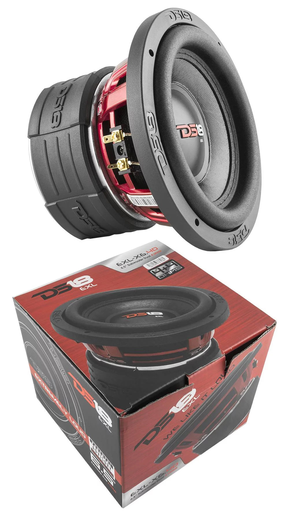 6.5" 800 Watts Dual 4 Ohm DVC Subwoofer E333003
