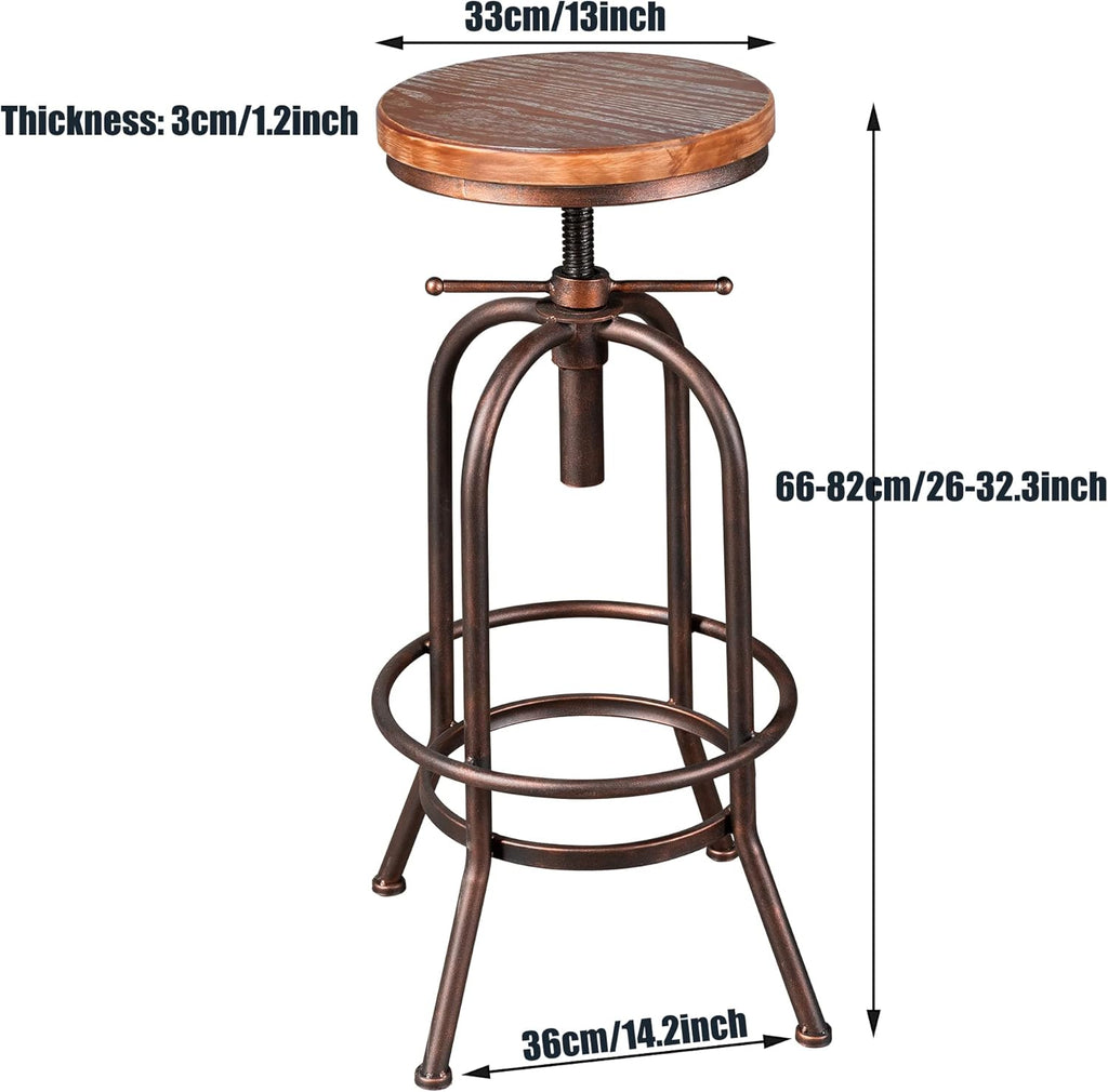 Set of 4 Adjustable Bar Stools and Bar Table S92114