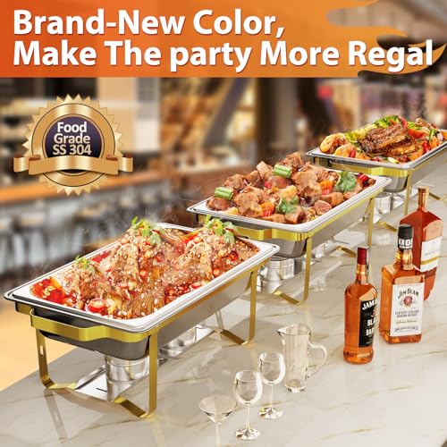 4 Pack 8QT 304 Stainless Steel Chafing Dish Set I21086