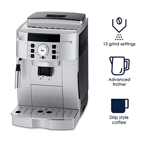 Fully Automatic Espresso Machine, Silver and Black H927