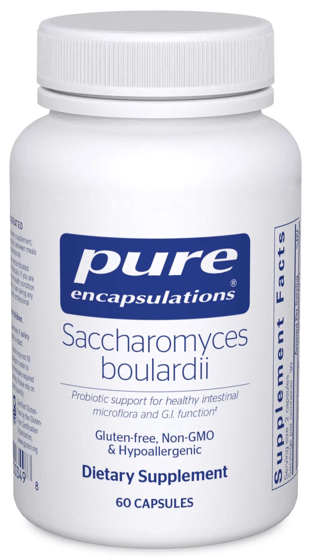 60 Capsules Saccharomyces Boulardii Probiotic W301