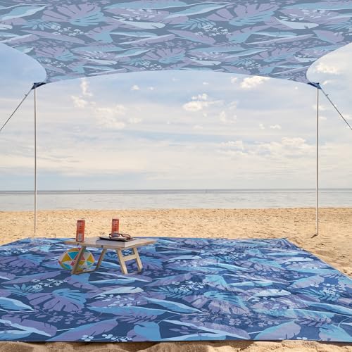 Beach Tent Sun Shelter with 4 Poles, UPF 50+ Protection D1691