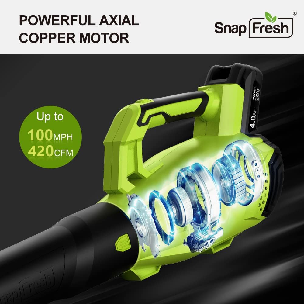 20V MAX Cordless Leaf Blower with 4.0Ah Battery & Charger R40930