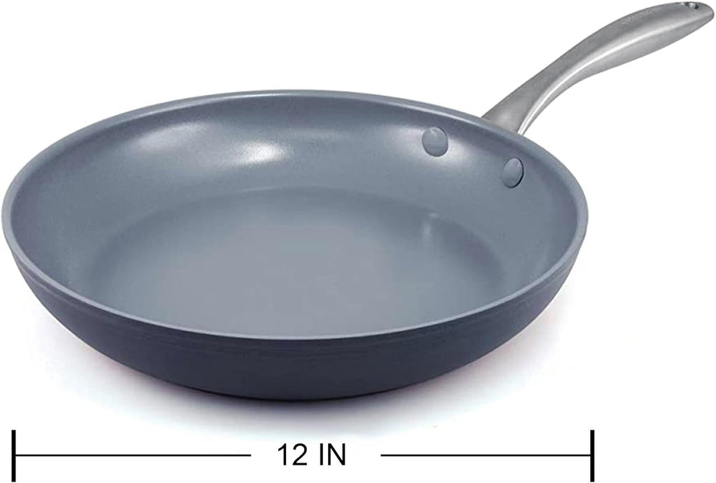 Gray 12" Hard Anodized Ceramic Nonstick Frying Pan C58233