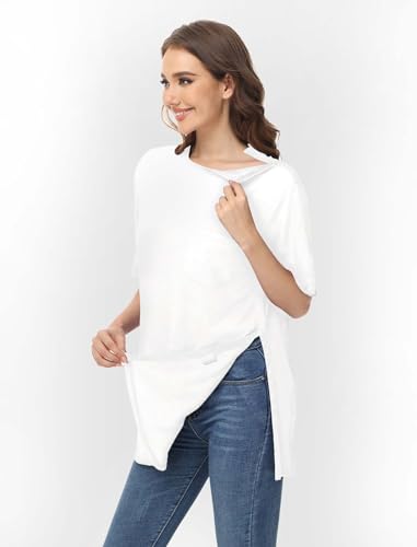 Unisex Snap Post Shoulder Surgery Shirt Adaptive Clothing Q87356