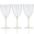 7 Oz Pack of 16 Disposable Plastic Wine Glasses J829