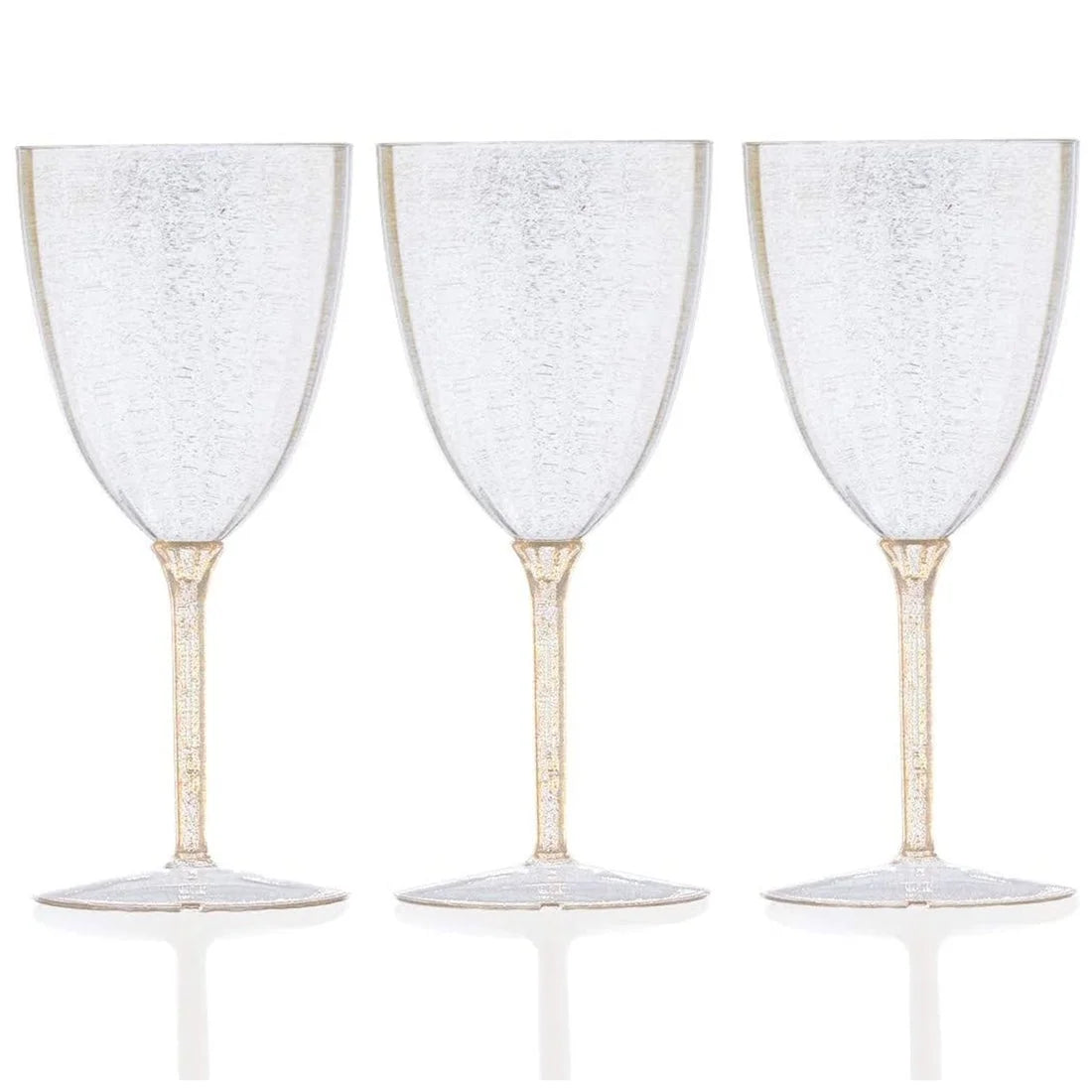 7 Oz Pack of 16 Disposable Plastic Wine Glasses J829
