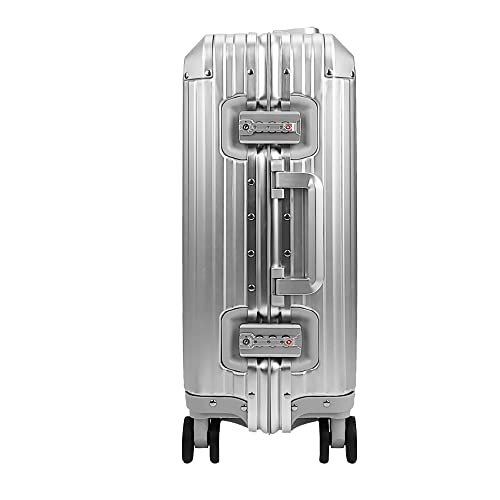 Silver Aluminum Luggage Suitcase 3 Sizes with TSA Lock U44153