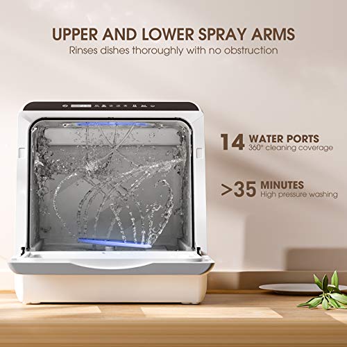 Compact Countertop Dishwasher with 5 L Water Tank R3239