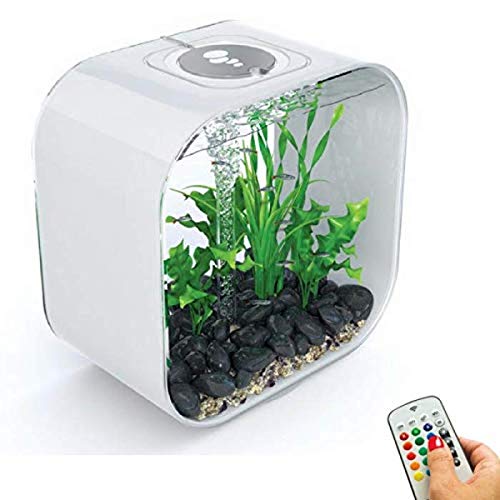 Black 4-Gallon Acrylic Aquarium with LED Lights T57005