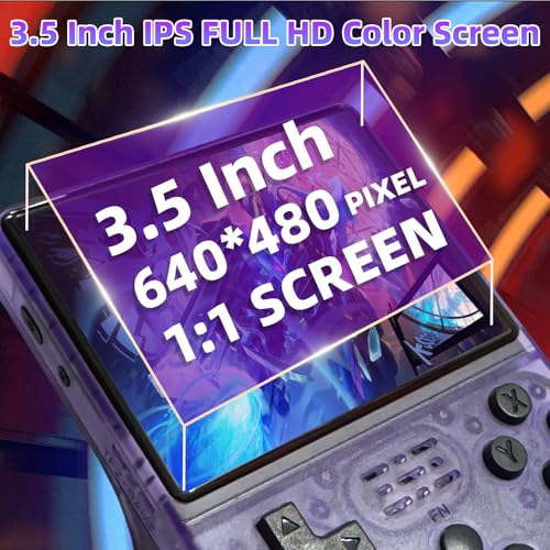 Handheld Game Console with 3.5 inch Mini HD IPS Screen, 3800mAh, Built-in 256G Card O62857