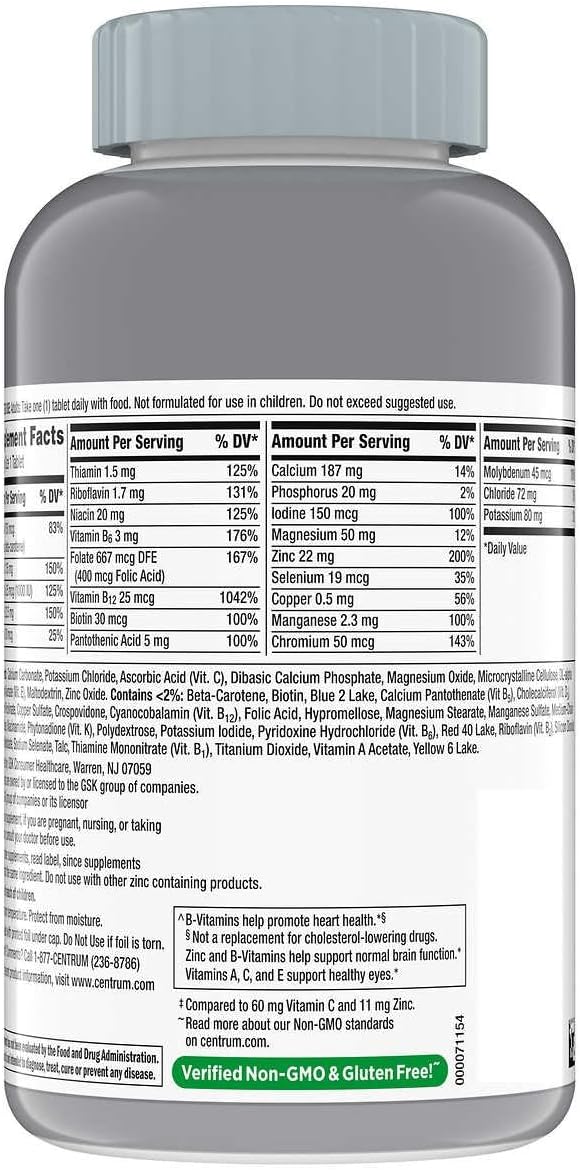 325 Tablets Multivitamin Supplement with Vitamin D3, B Vitamins N7762