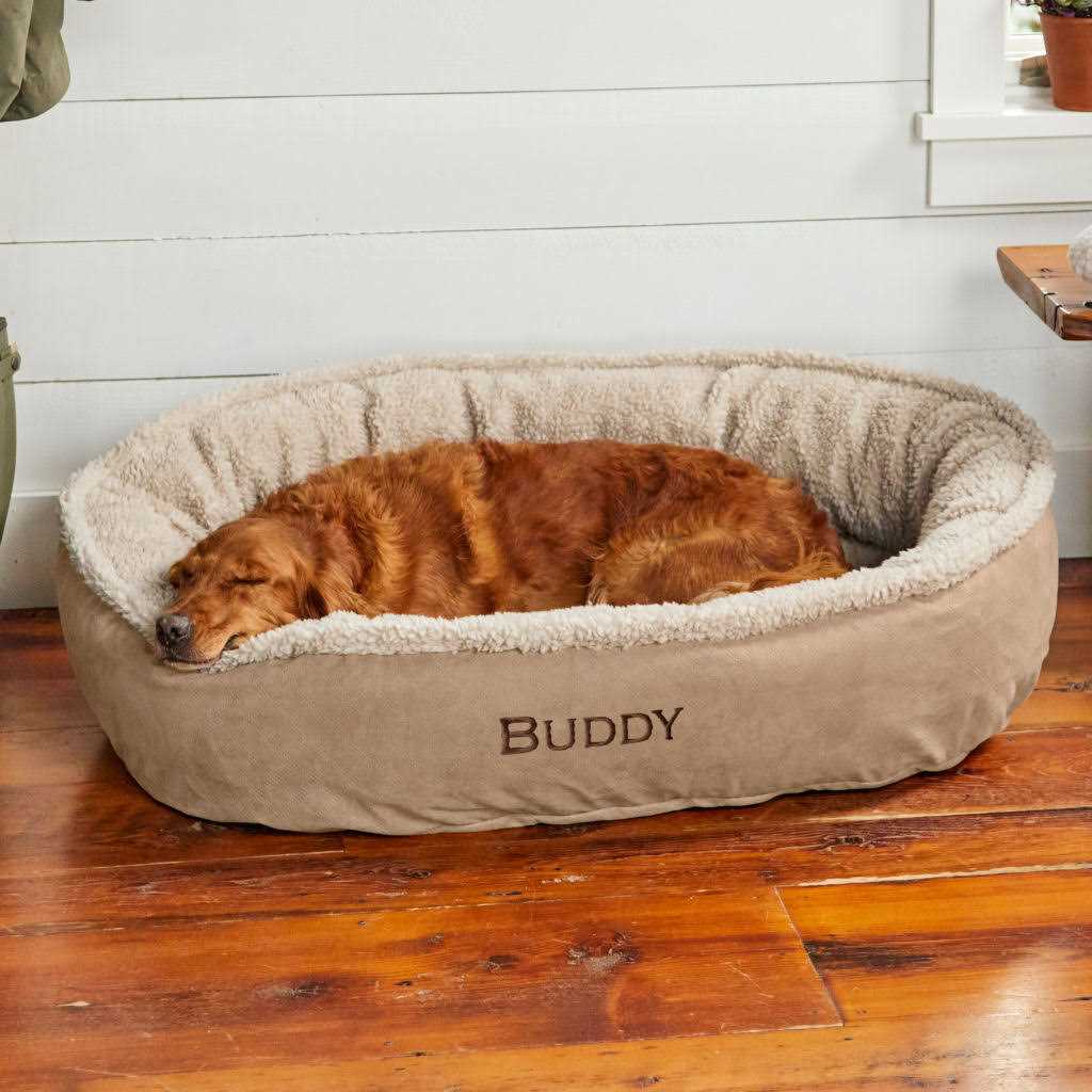 ComfortFill-Eco Wraparound Dog Bed with Fleece E440