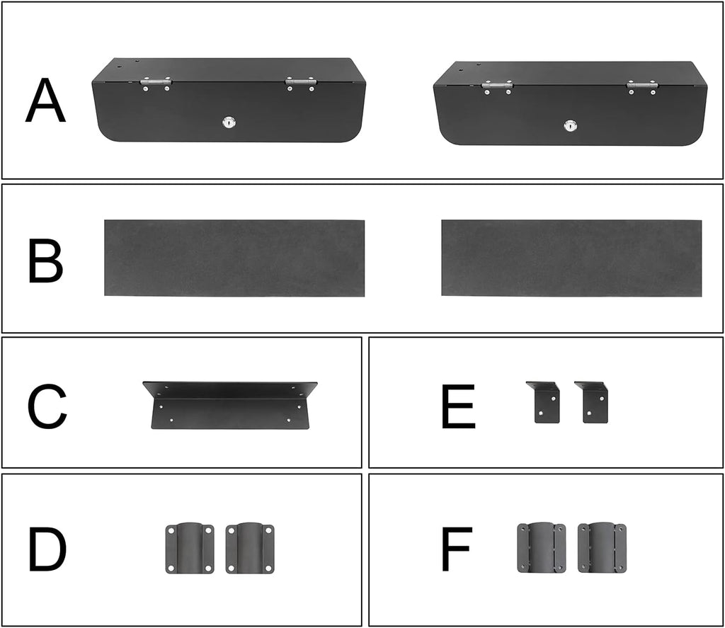 Overhead Lock Box Console Storage for Jeep Wrangler TJ K24108