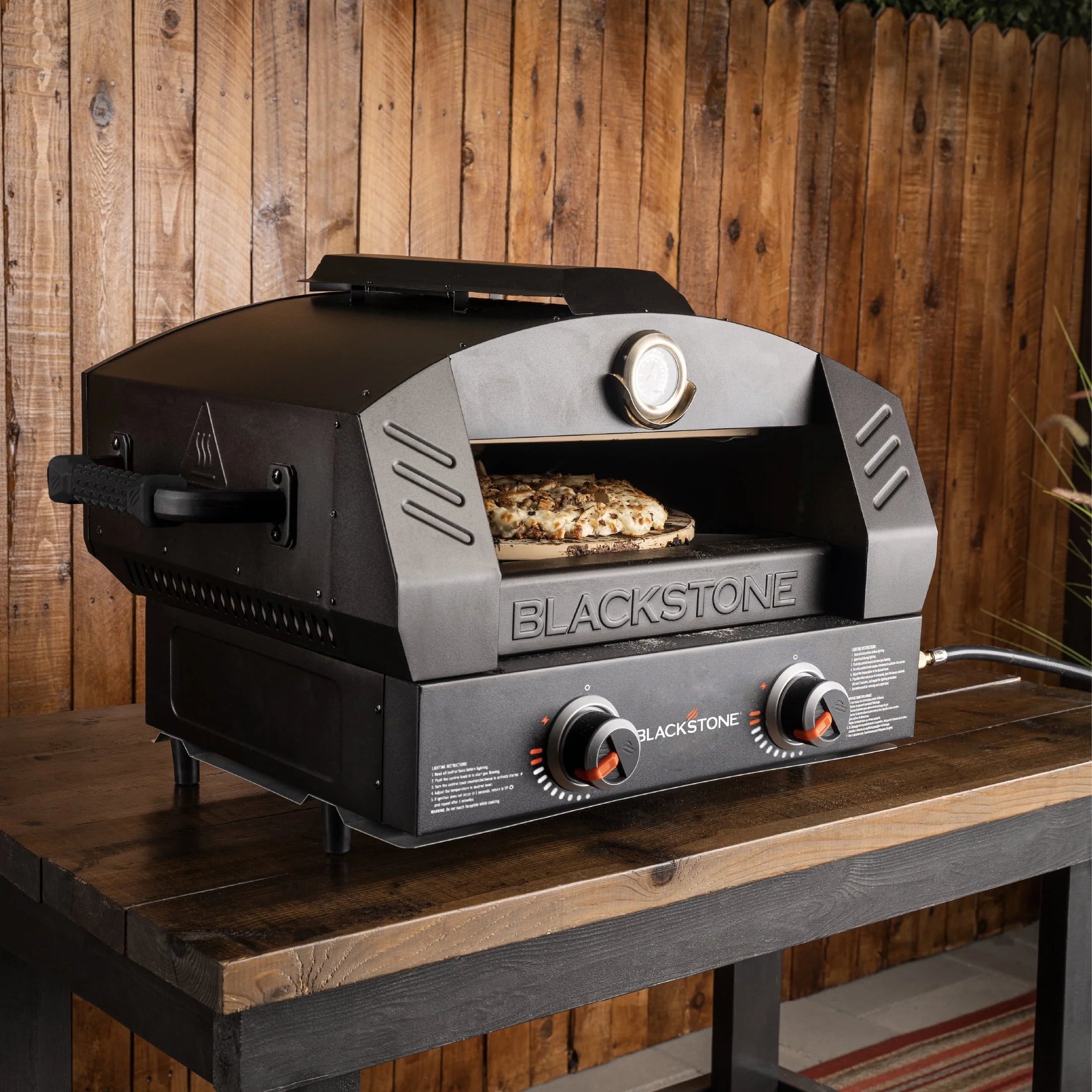 Tabletop Propane Pizza Oven with Two 15 Cordierite Stones B79222