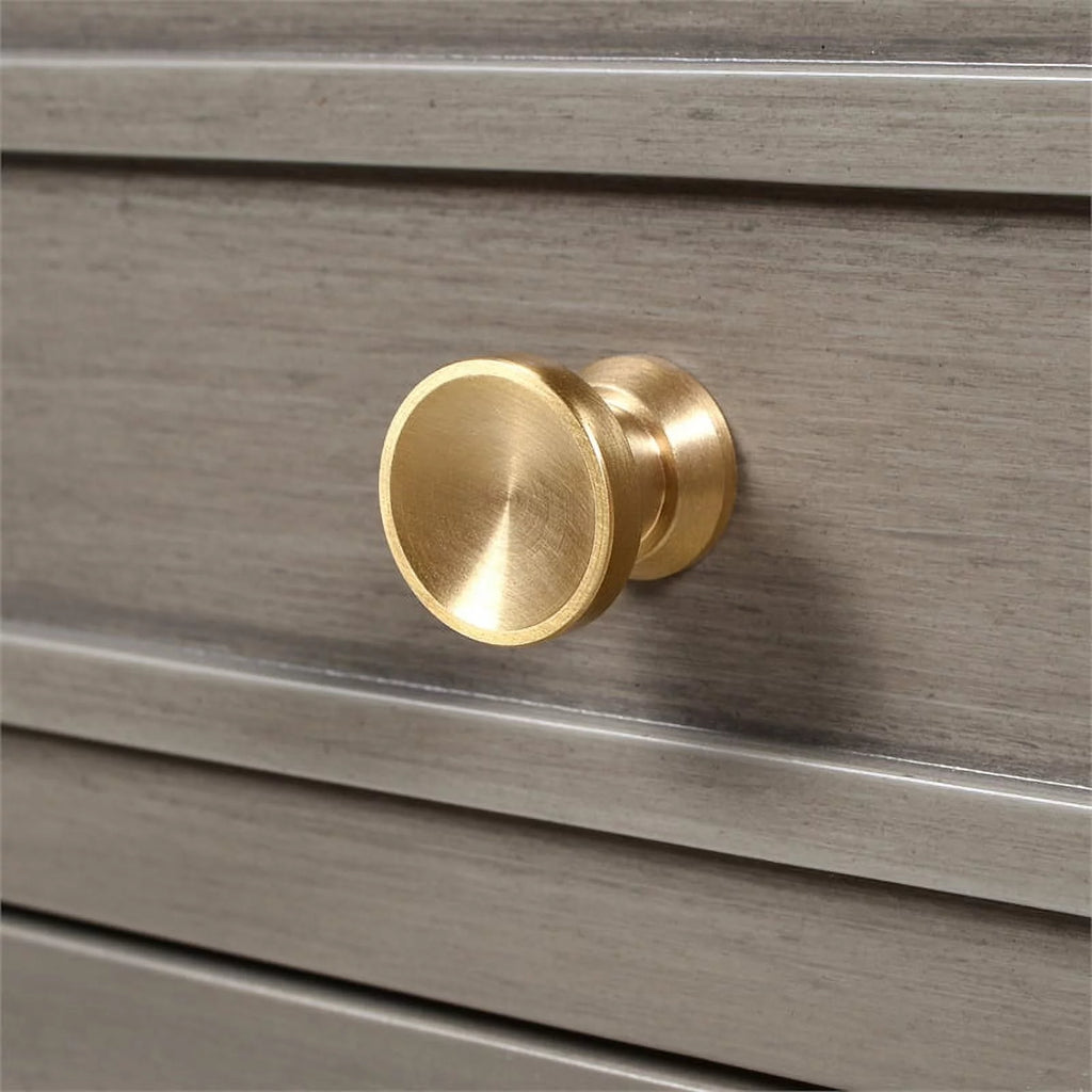 Gold Accent 5-Drawer Wood Desk Grey D389895