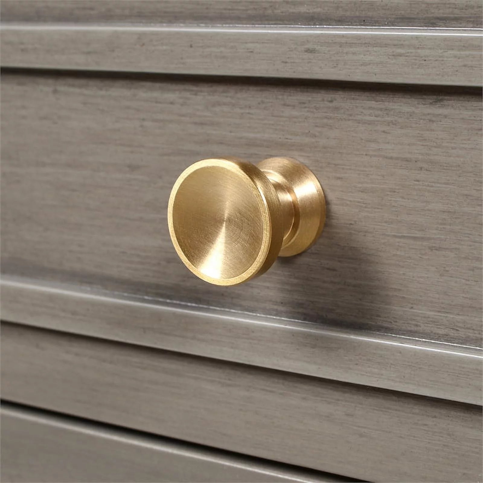 Gold Accent 5-Drawer Wood Desk Grey D389895