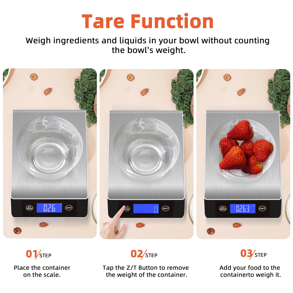 Stainless Steel Digital Kitchen Scale Y761