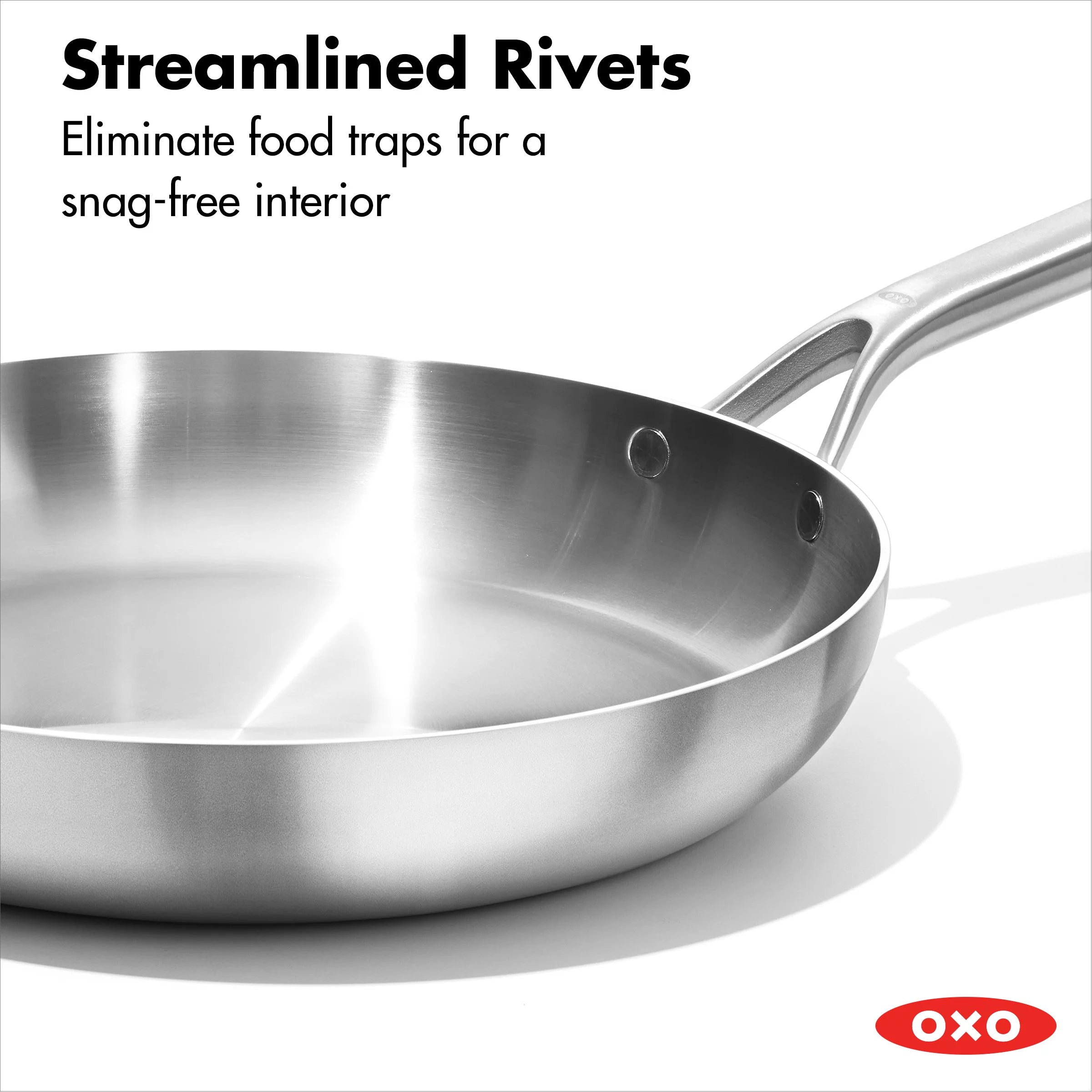 12" Tri-Ply Stainless Steel Frying Pan F255