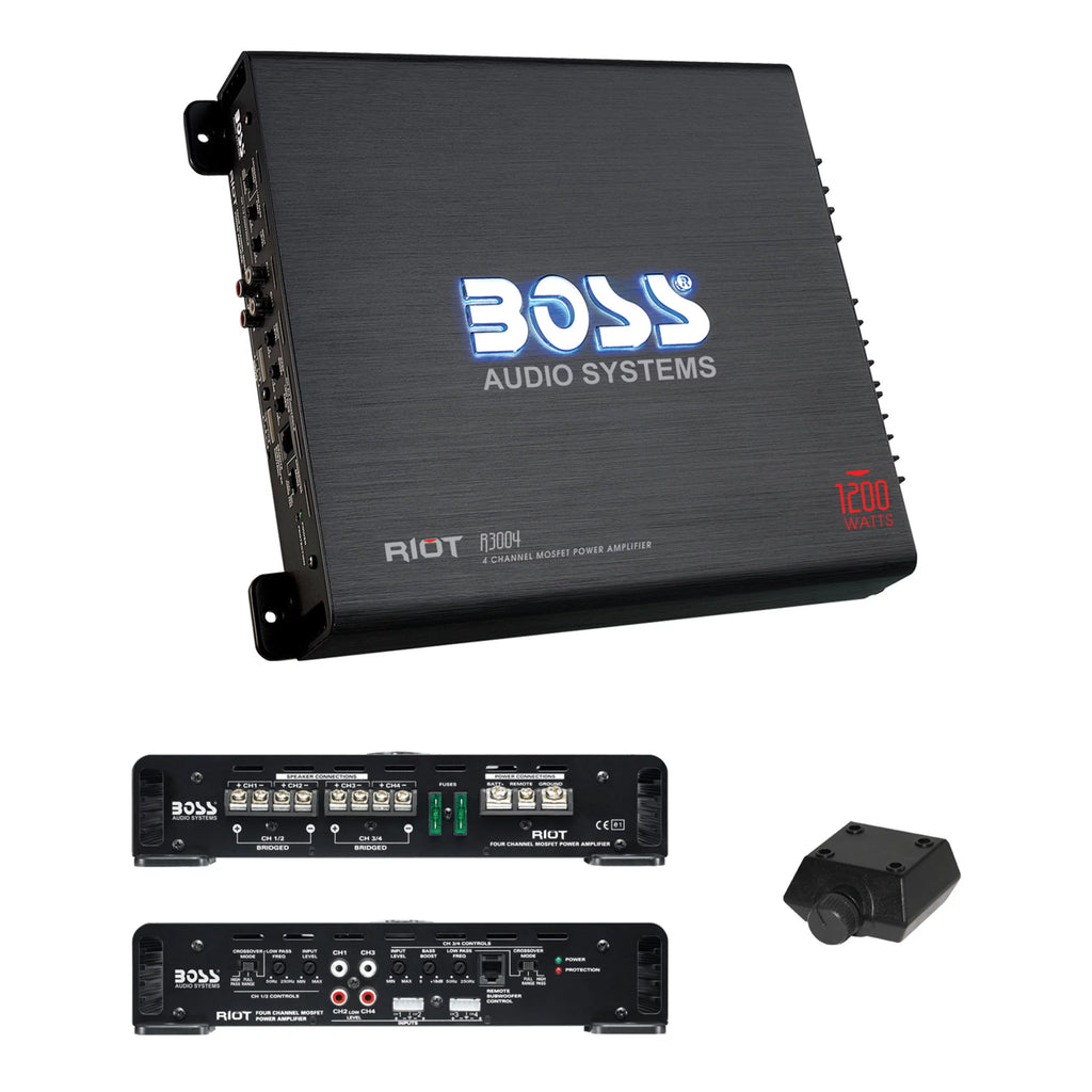 1200 High Output 4 Channel Car Audio Amplifier A166