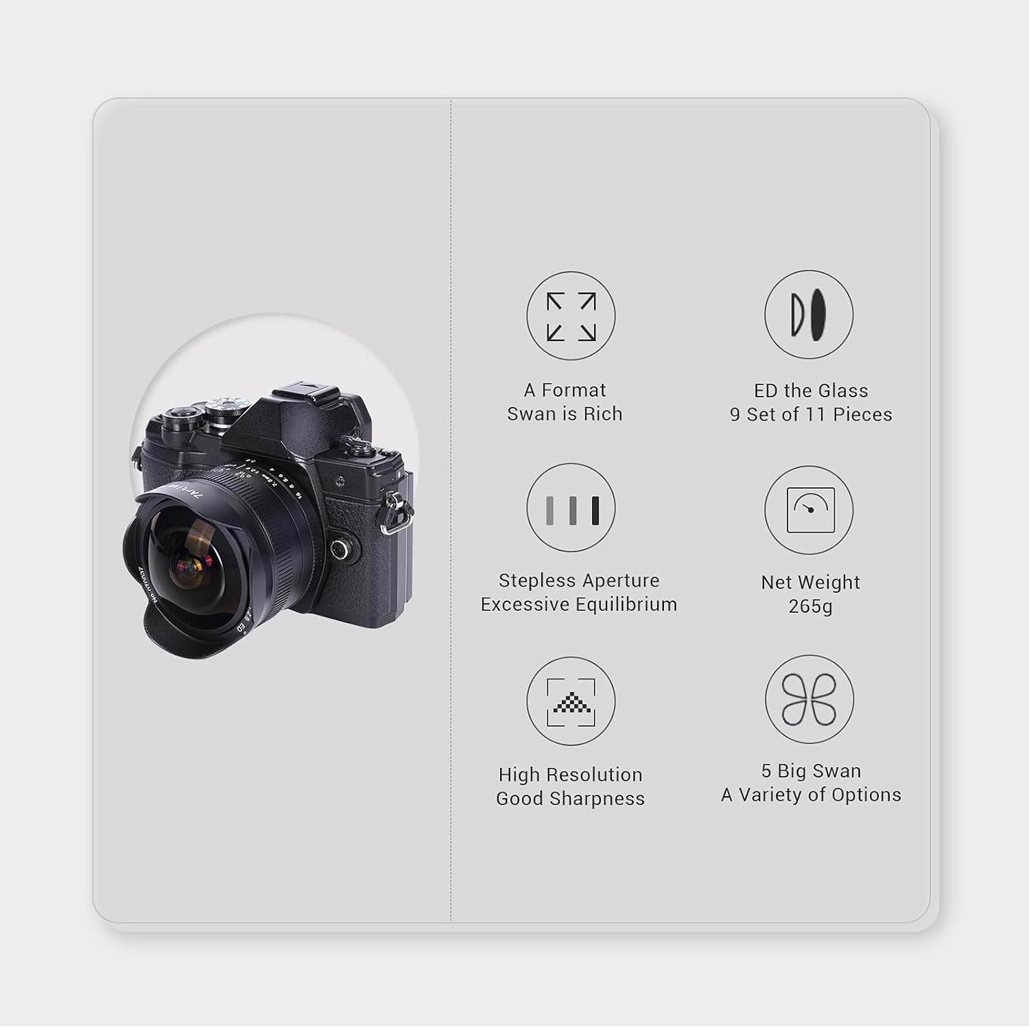 7.5mm F2.8 II APS-C Wide Angle Fisheye Fixed Lens (Black) A91180