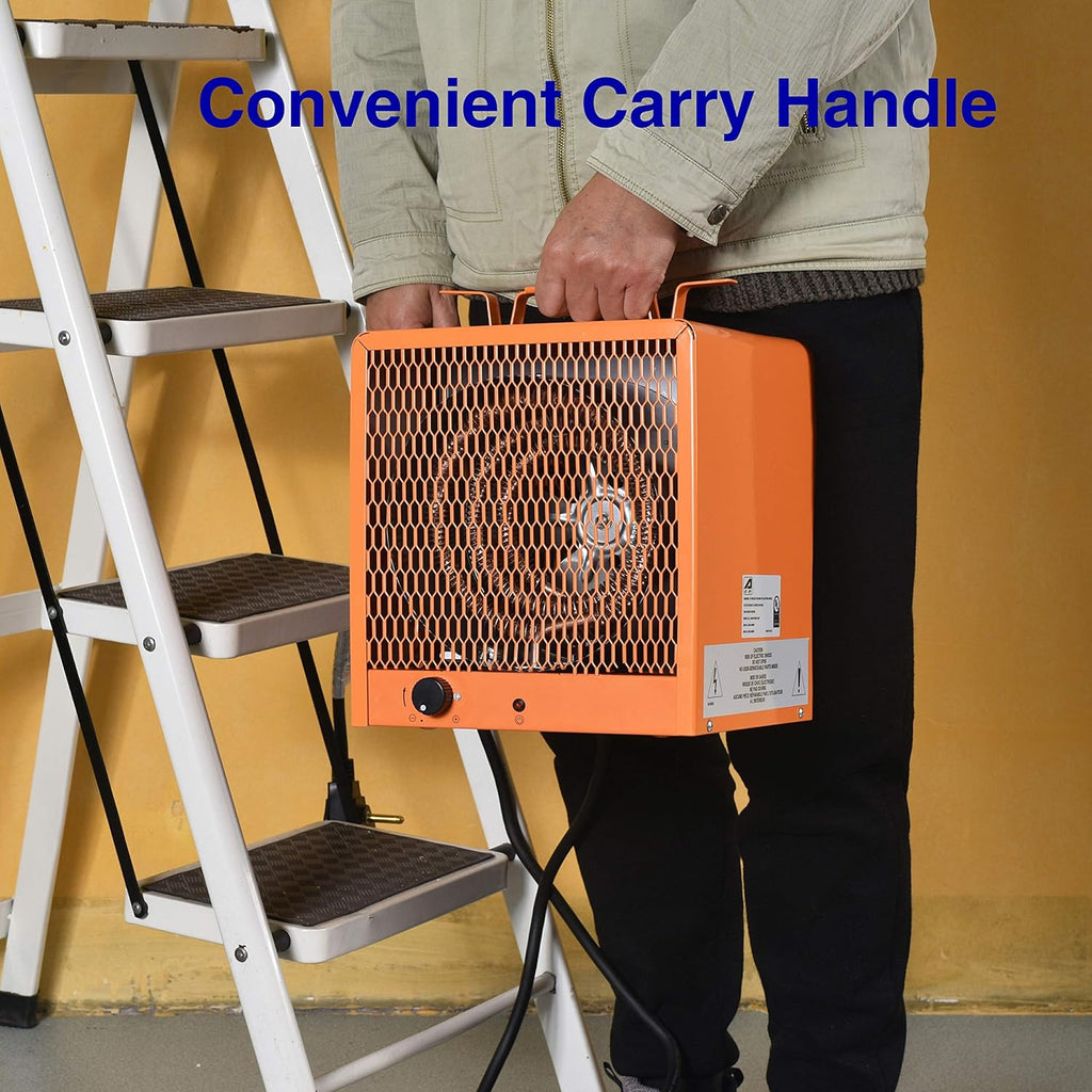 240 Volt 4800 Watt Portable Electric Heater with Thermostat Control K196