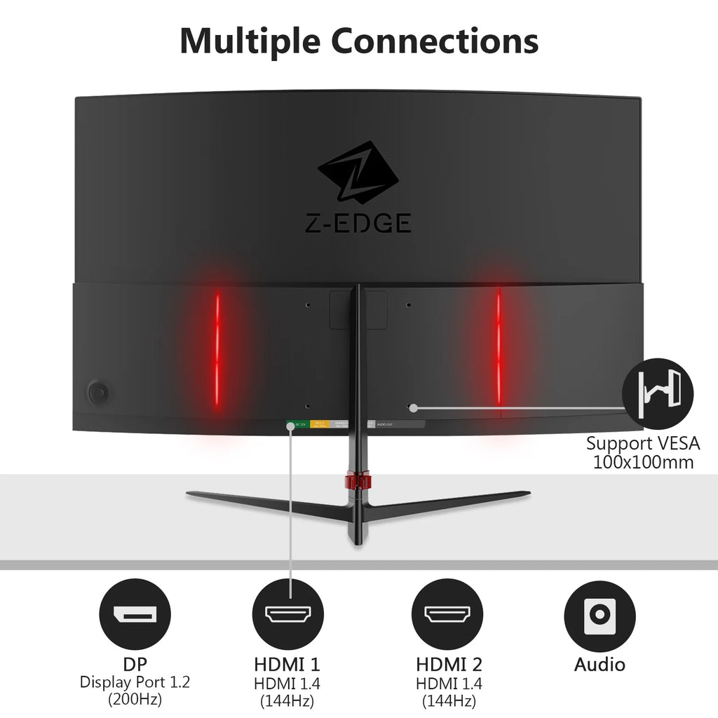 27-Inch LED Curved Gaming Monitor 200Hz 144Hz 1ms Full HD 1920x1080 U4411