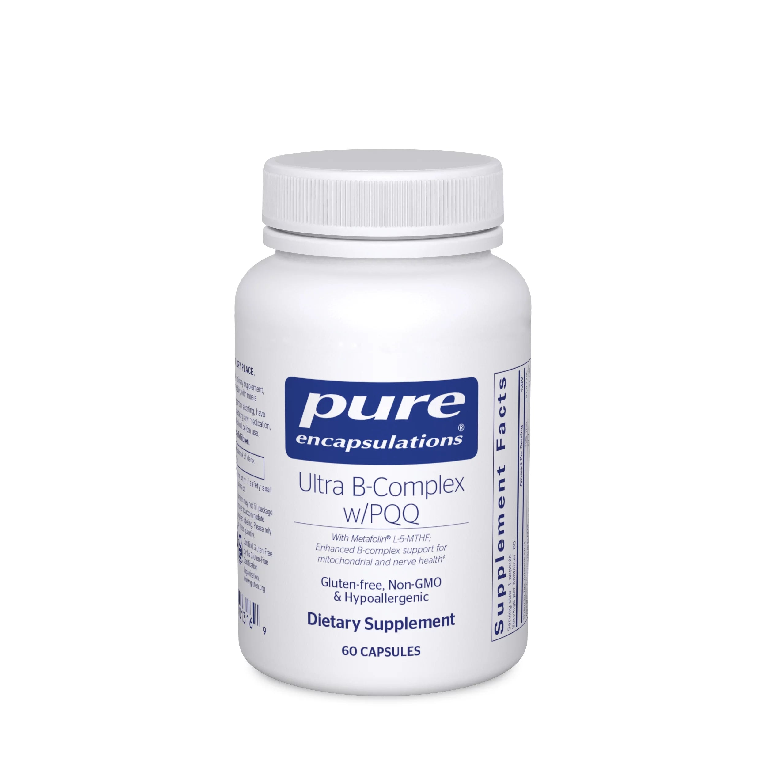 Vitamin B Supplement with PQQ, 60 Capsules Y219