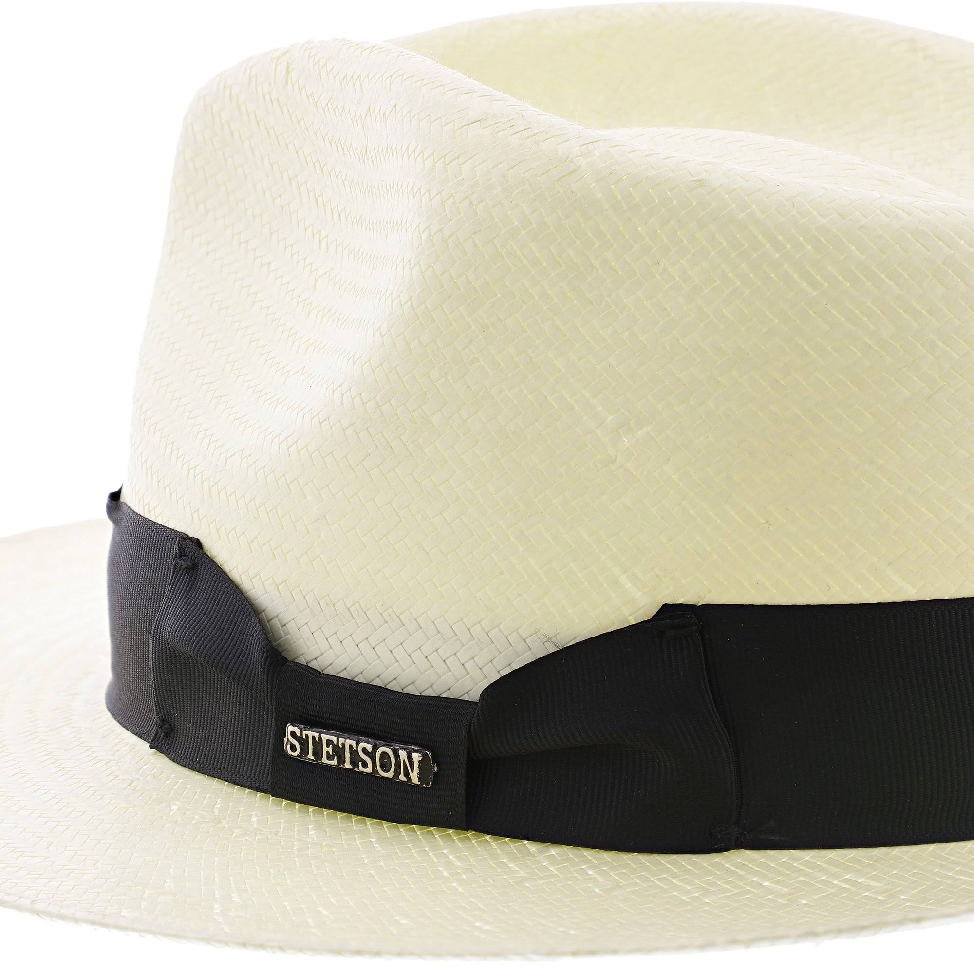 Natural Straw Shantung Fedora Hat H70617