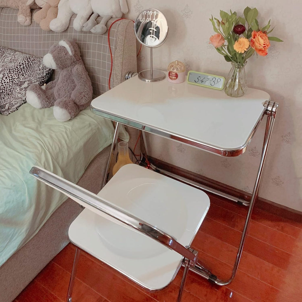Folding Tray Table with Metal Legs J57561