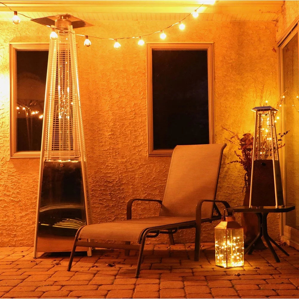 Mini Pyramid Tabletop Propane Patio Heater in Hammered Bronze G753