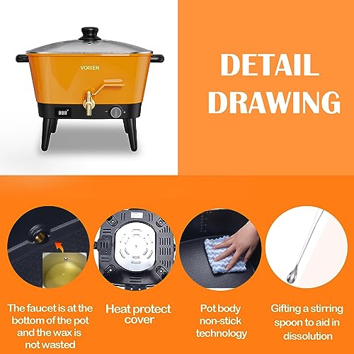 Black Electric Non-Stick Wax Melter W615990