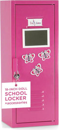 18 Inch Doll Clothes Storage with Lock, Key & 5 Hangers A7842