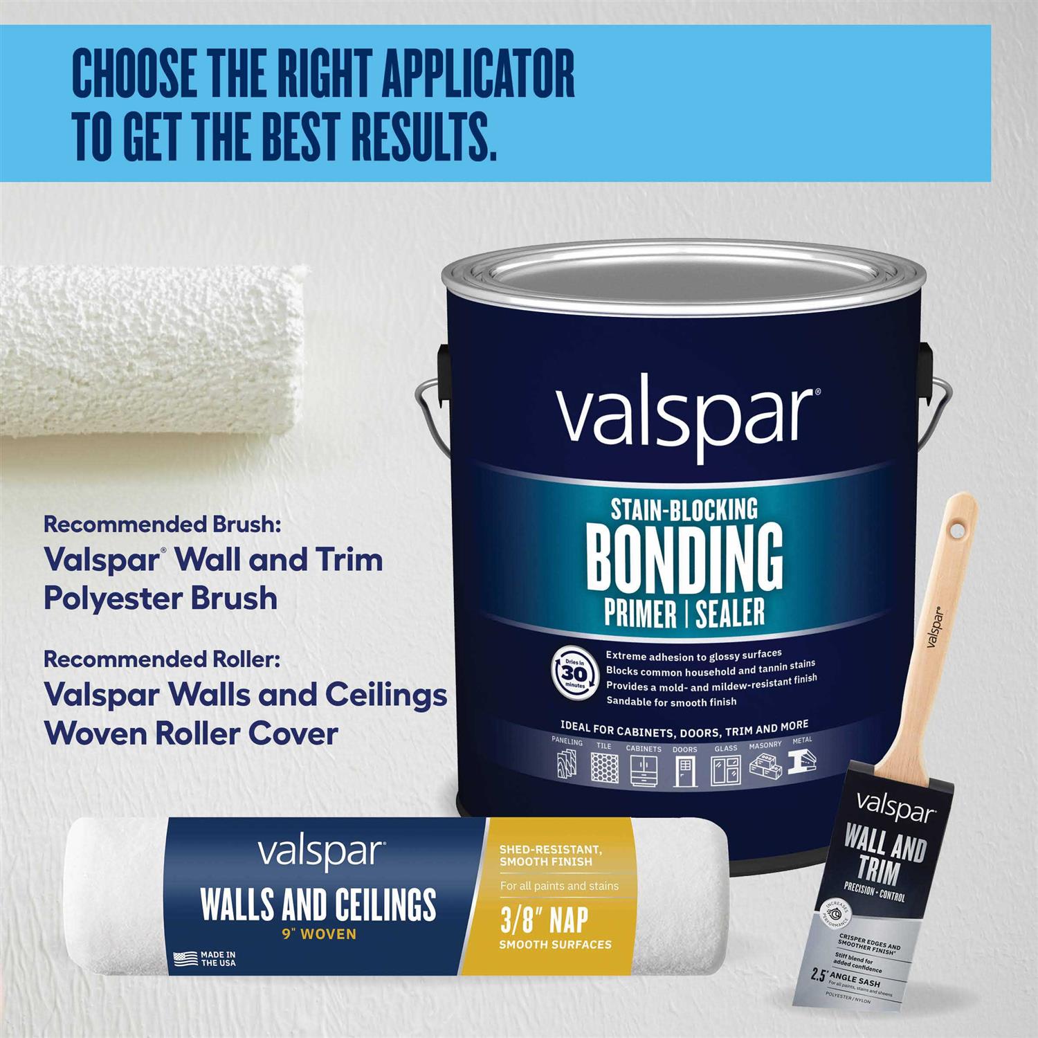 Interior or Exterior Bonding Water-Based Wall & Ceiling Primer L712569