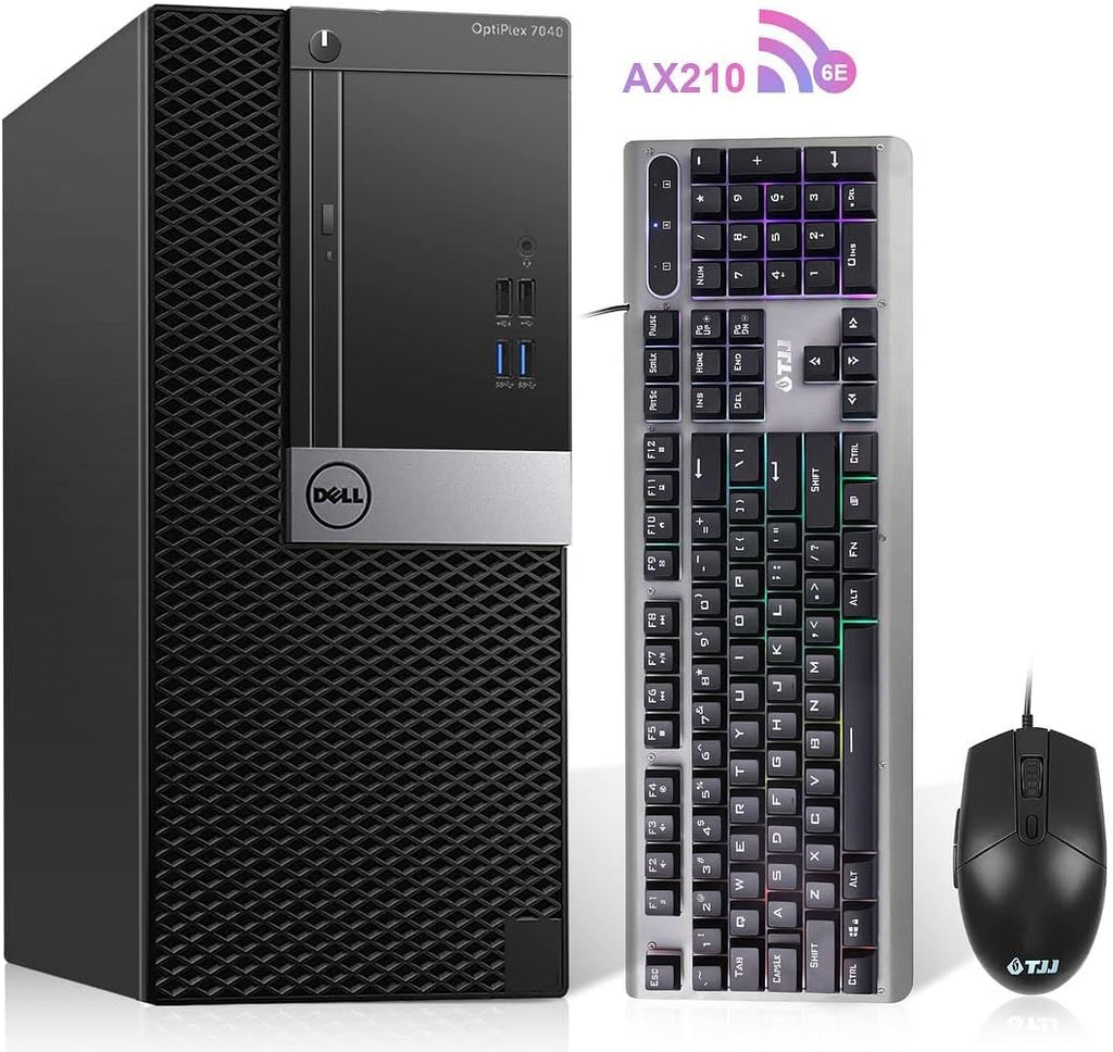 PC Tower Desktop Computer i5 6500 32GB DDR4 Ram 512GB M.2 NVMe SSD 1TB HDD Windows 10 Pro (Renewed) B992234