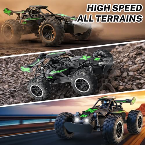 Green 1:18 Remote Control RC Truck with Lights L5202