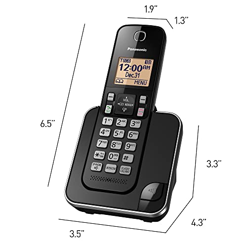 2 Handsets Expandable Cordless Phone System with Answering Machine and Call Block N5513