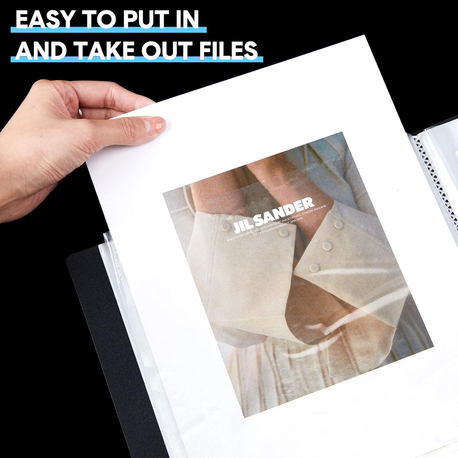 24 Pcs Black 30 Pocket Art Portfolio Binder P9842