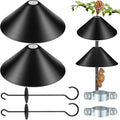 2 Pcs Metal Squirrel Baffle 12 Inch for Bird Feeder Pole X622