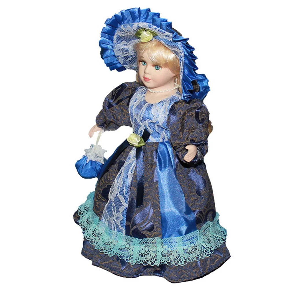 Porcelain Girl Standing Figurines Dolls Z6381