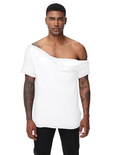 Unisex Snap Post Shoulder Surgery Shirt Adaptive Clothing Q87356