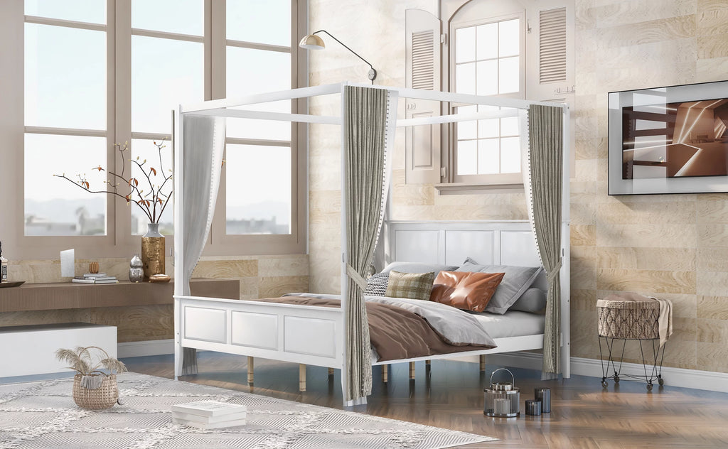 King Size Canopy Platform Bed M1788