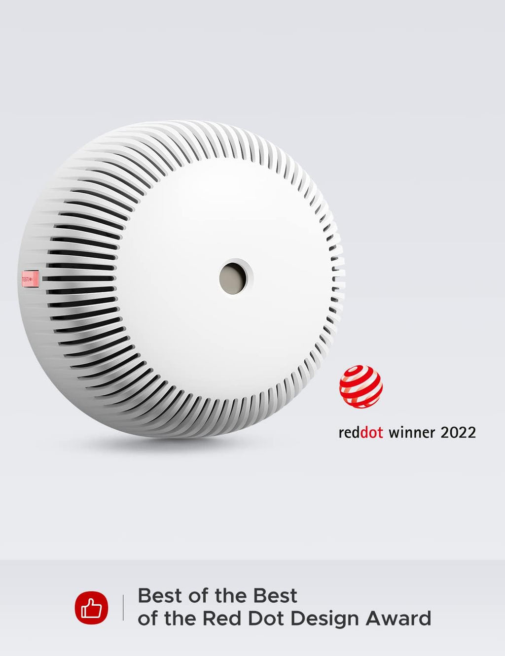 Smart Smoke Detector with Photoelectric Sensor, Replaceable Battery, Wi-Fi F987