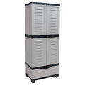 Lockable Storage Cabinet with 3 Adjustable Shelves - 57.5" H - Shadow C5323