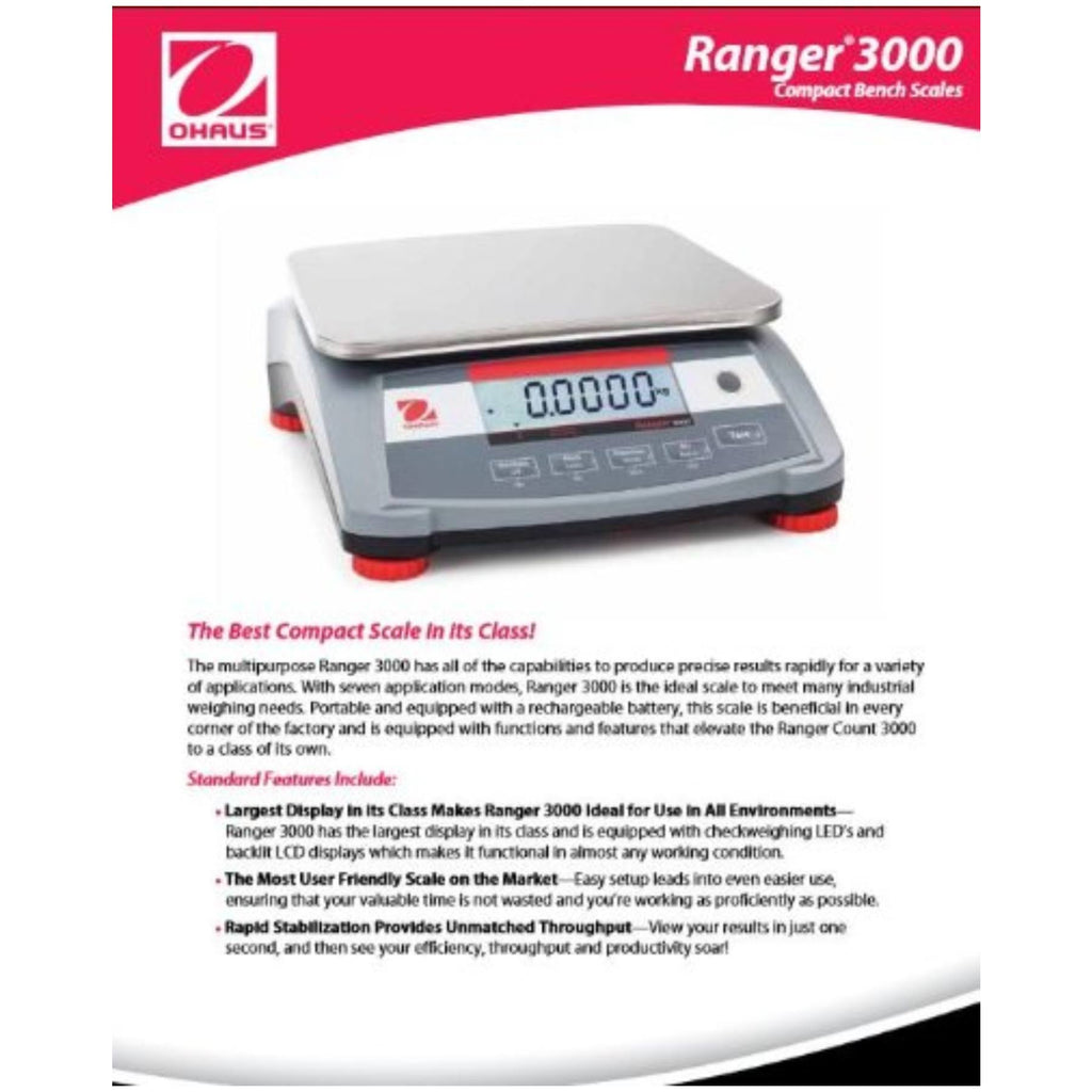 30 lbs Compact Bench Scale F49669